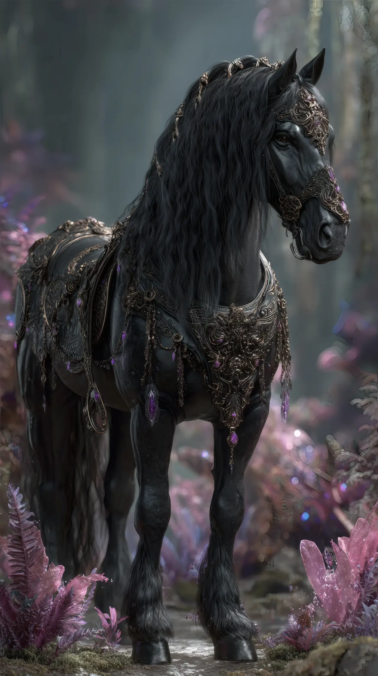 Dark ornate fantasy study