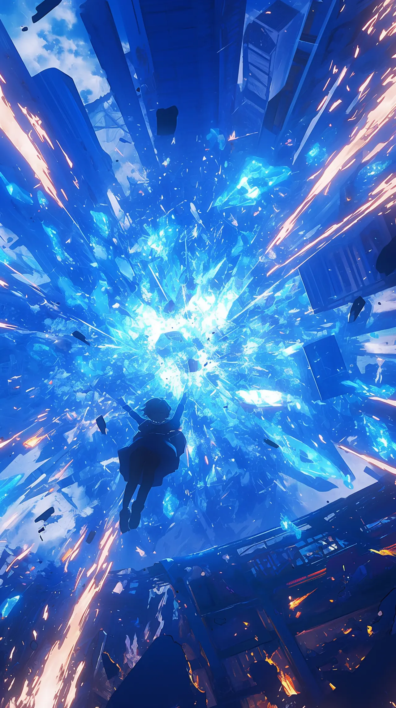 Blue crystal dreamscape study