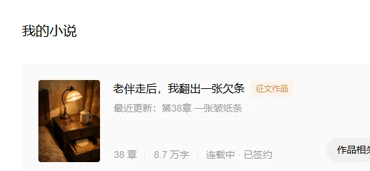 连载项目与章节发布状态