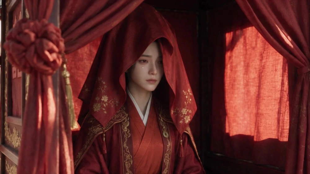 丁香结婚礼红嫁衣画面